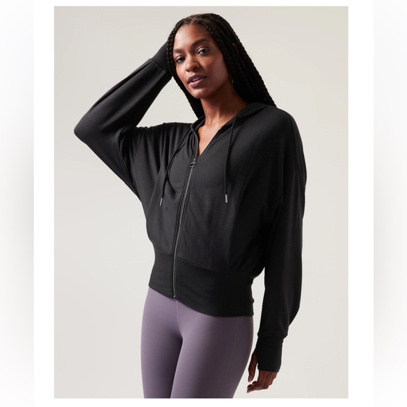 Athleta Tops - Athleta Balance Sweatshirt - Black - Size Medium